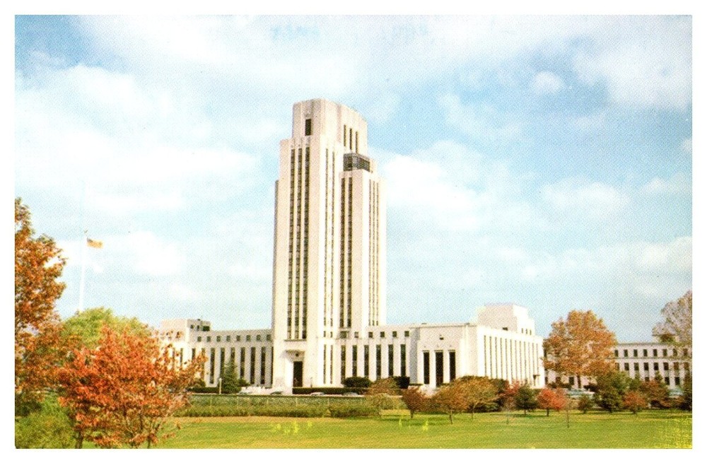 1960s Garden of National Naval Medical Center Bethesda Maryland Vintage Postcard