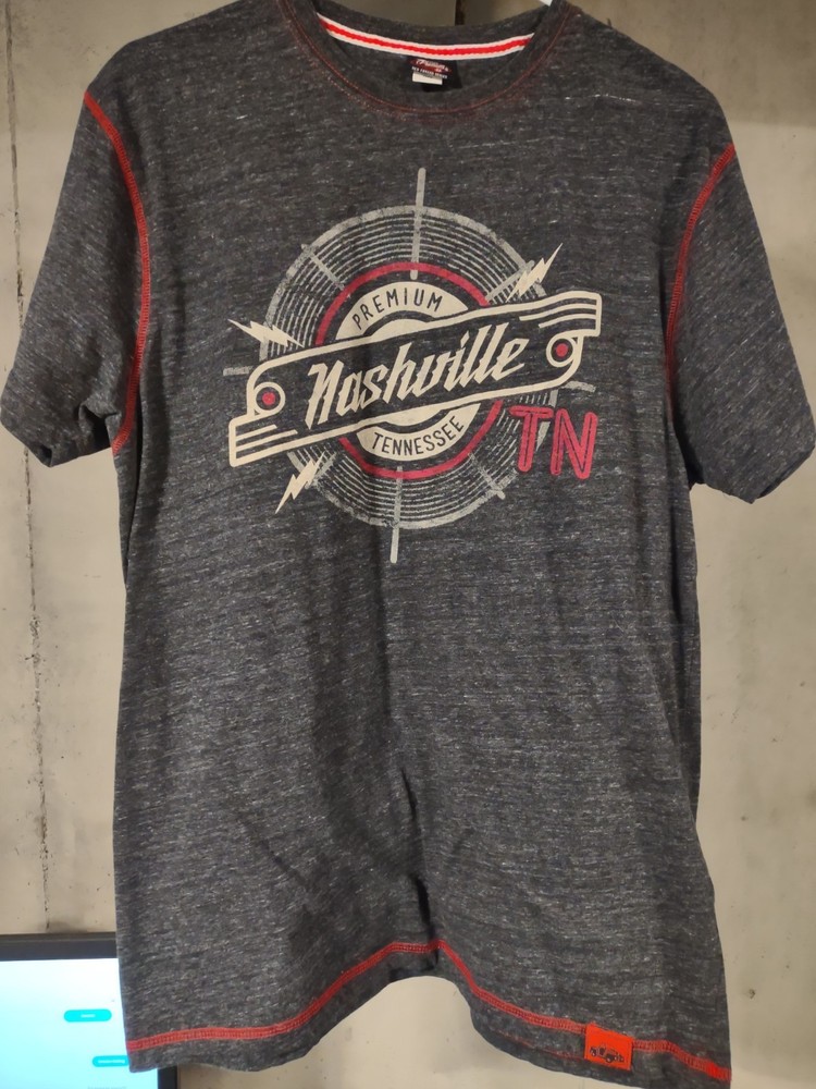 Nashville TN - Men's Short Sleeve Tee - Dark Gray - Medium
