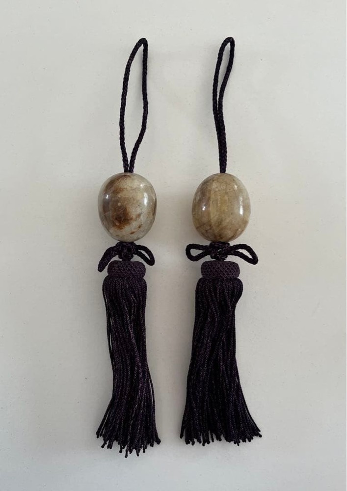 Onyx Stone Hanging Scroll Wind Chime Wall Decor Natural Stone
