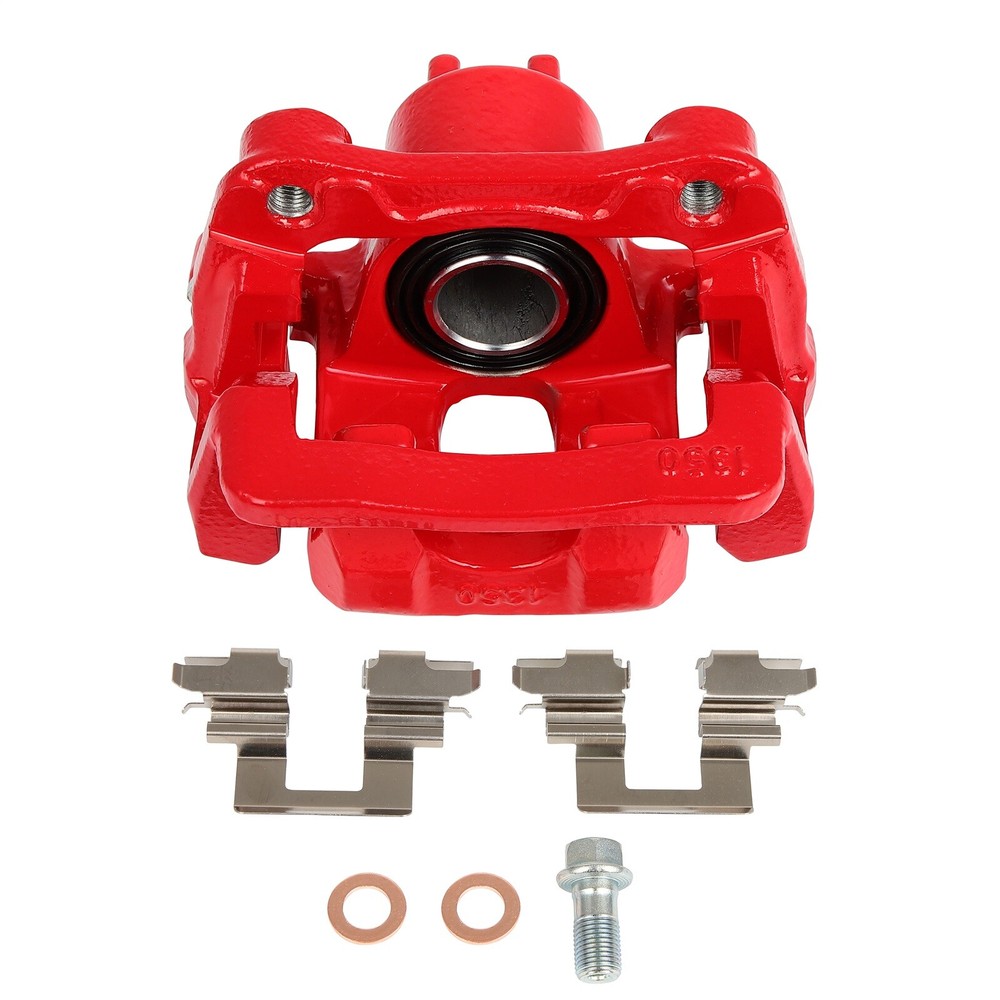 Upgrade Your Honda Pilot or Acura MDX 2003-2006 with a Red Rear Driver Brake Caliper and Bracket
