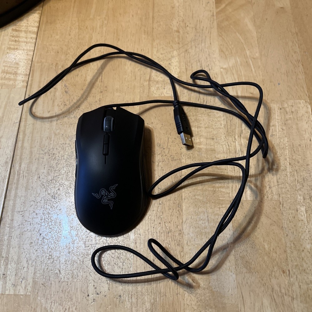 Razer Mamba Elite Wired Optical Gaming Mouse - Black, High-Precision 16,000 DPI, 9 Programmable Buttons, Ergonomic Design, No RGB Lighting, RZ01-02560100-R3U1