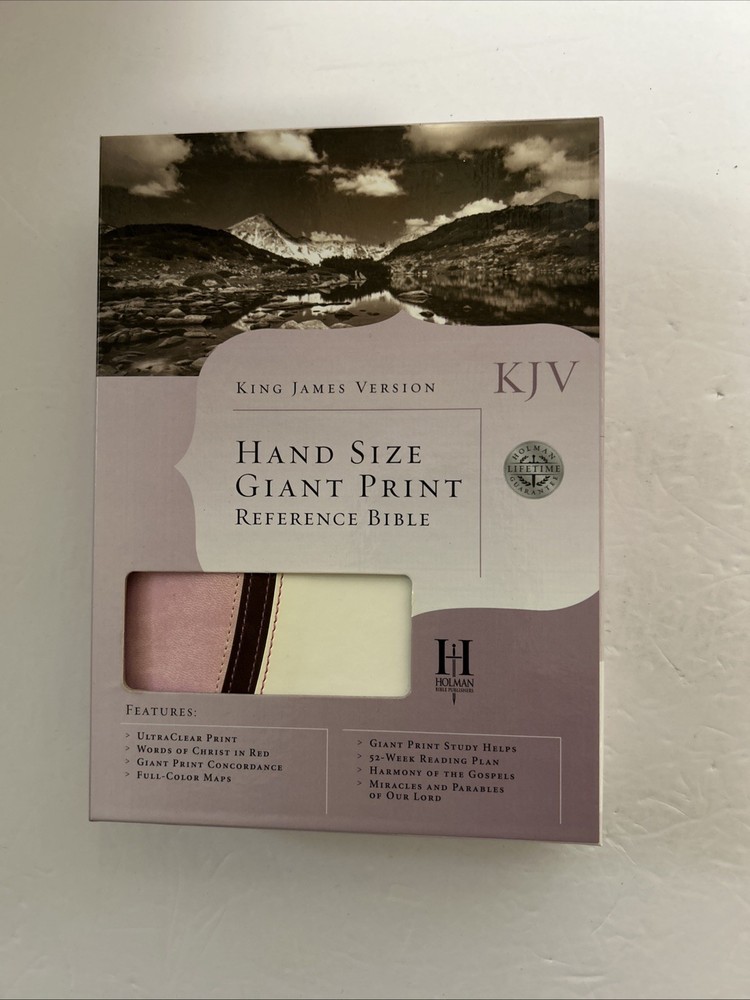 Holy Bible KJV Hand Size Giant Print Reference Edition by Holman 1998