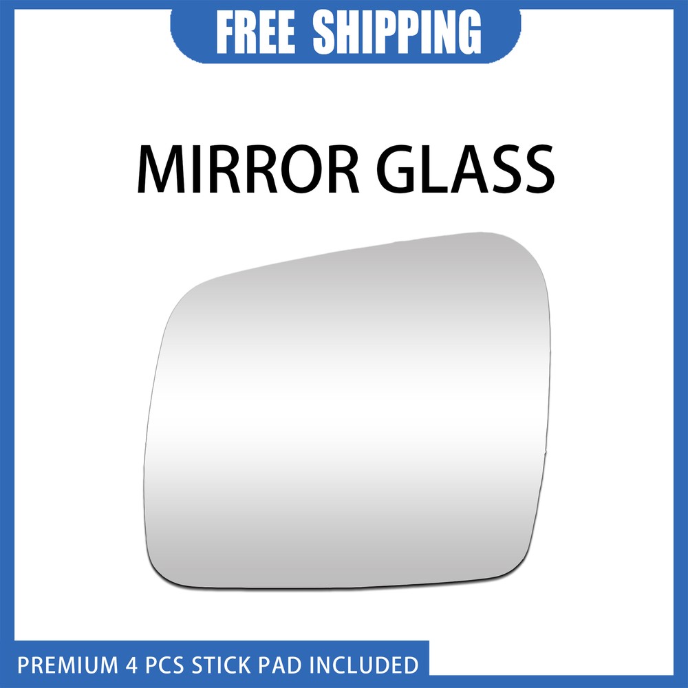 Outside Mirror Glass For 2011-2022 Jeep Grand Cherokee Left Side Flat+Adhesive