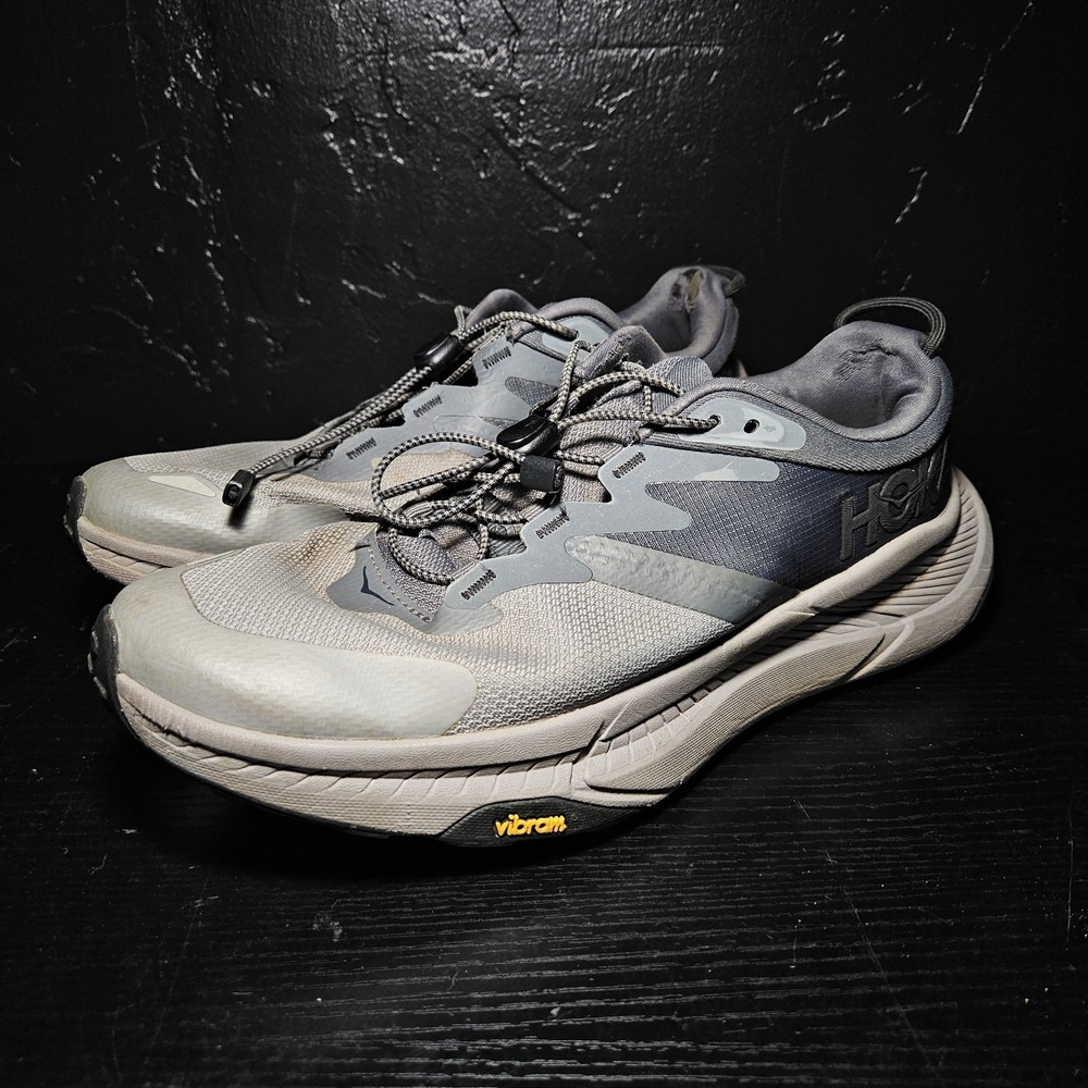 Hoka Transport Size 8 Castlerock Black Running Shoes