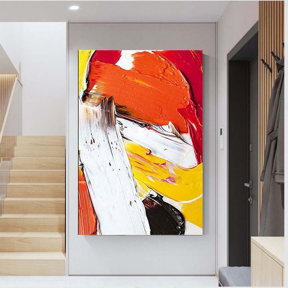 Modern Abstract Wall Art Canvas Home Decor Salon Poster Hanging Picture Hand
