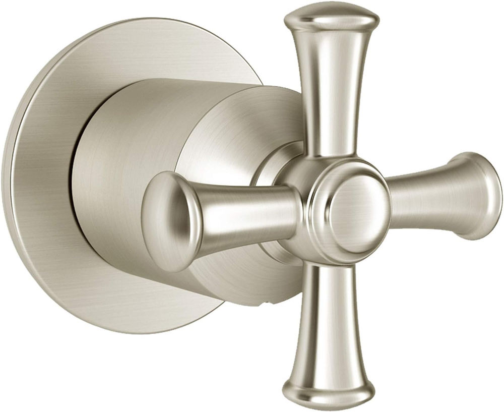 T052432.295 Delancey Diverter Valve Trim with Cross Handle, Brushed Nickel