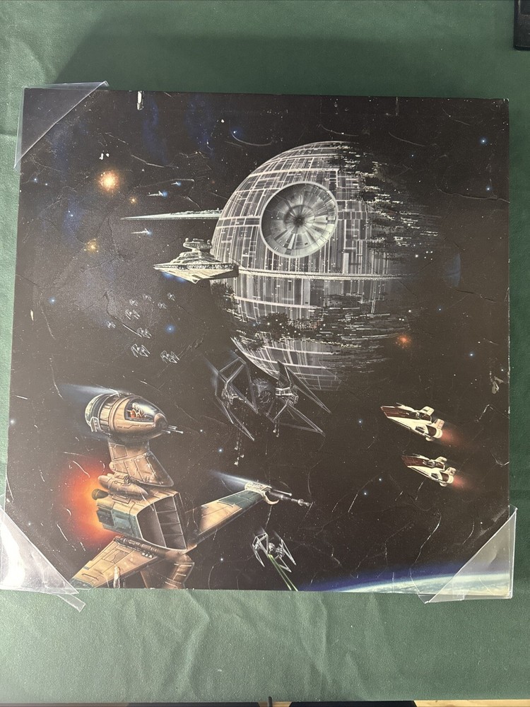 Star Wars Space Battle Canvas Wall Art 18x18 Inch Galactic Decor