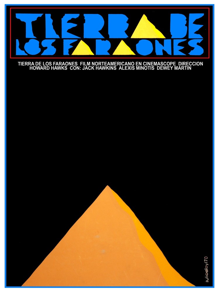 Land of the Pharaohs film Decoration Poster.Graphic Art Interior design.3597