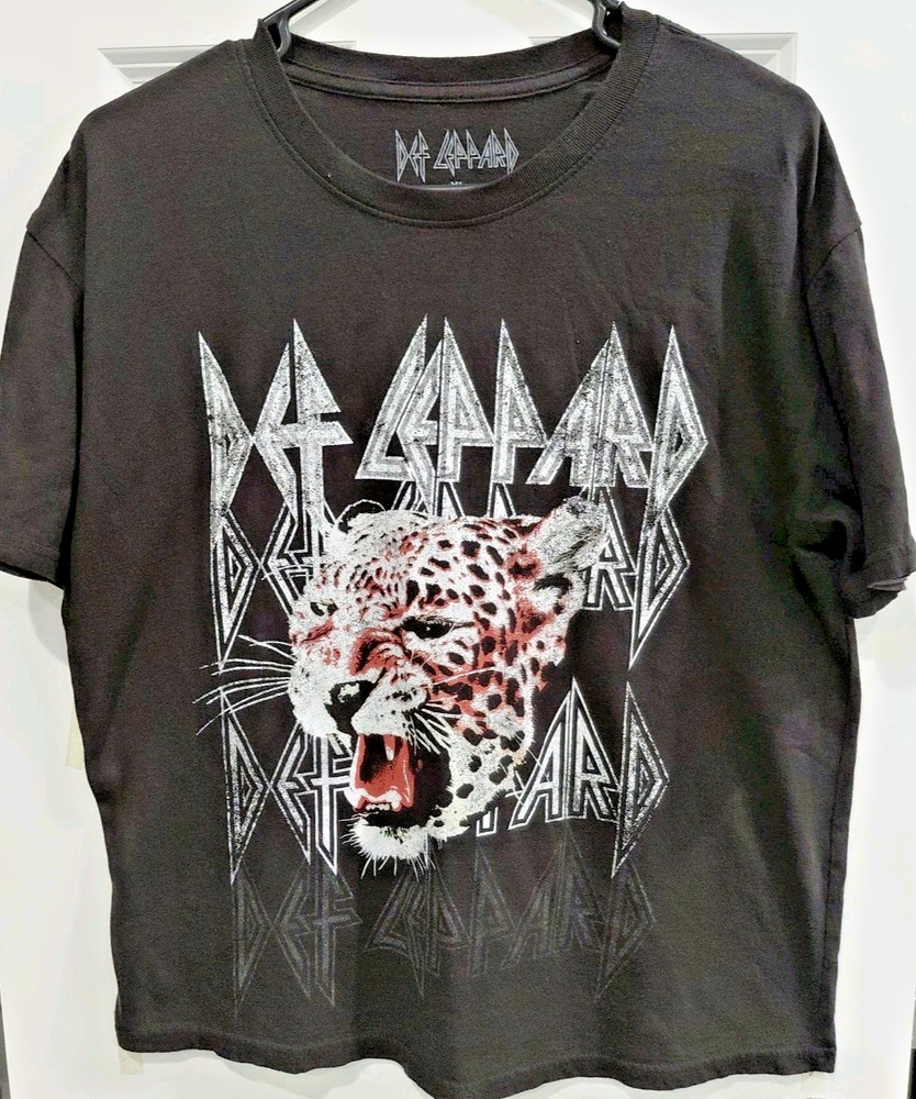 Def Leppard Graphic Band T Shirt - Women's XL Black