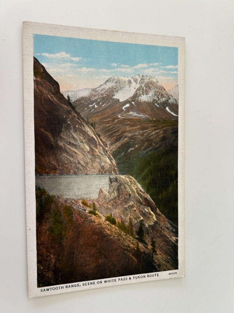 Sawtooth Range Scene on White Pass & Yukon Route Alaska Postcard