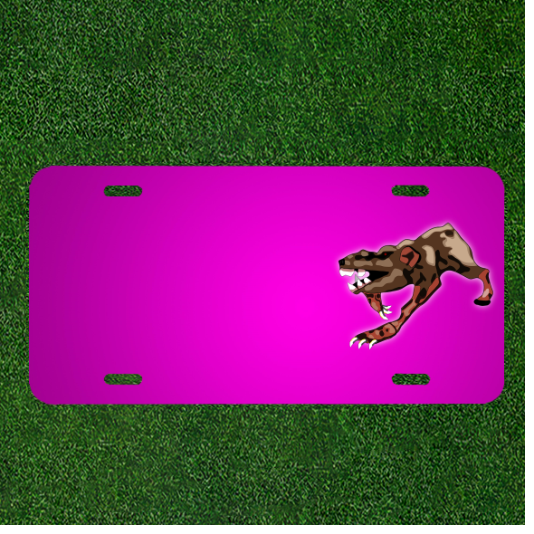 Custom Car License Plate Personalized with Rat Rodent Animal Name Design
