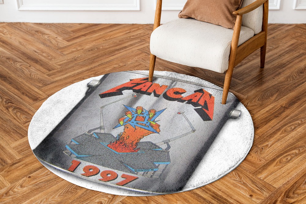 Metallica Rug Fan Can 2 Album Art Round Rug Home Decor Fan-made 24-47in Gift