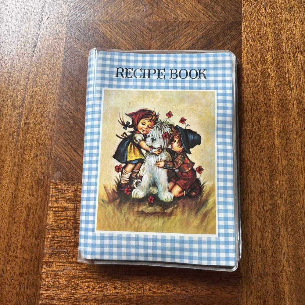 Vintage Recipe Book cards  Spiral Food Cookbook 1980s Grandmacore Cottagecore