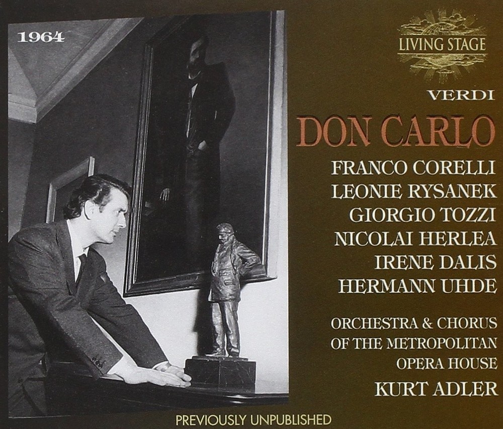 CORELLI FRANCO/KURT ADLER, Verdi: Don Carlo, audioCD