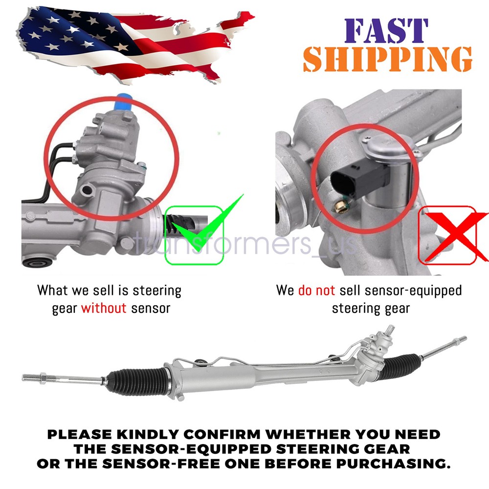 Power Steering Rack & Pinion Assembly without sensor for Audi Q7 2007-2015