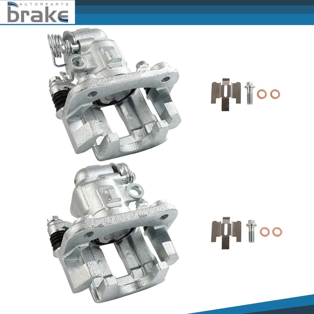 2Pcs Rear Disc Brake Calipers w/Bracket For 1993 94 95 96 97 98 99 Ford Taurus