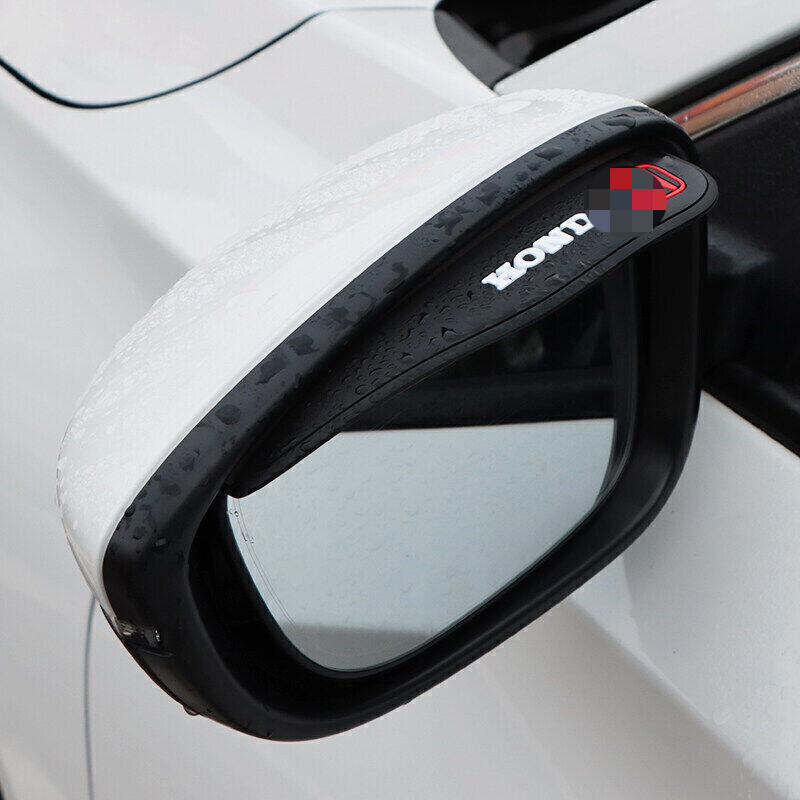 2X Car Accessories Rear View Mirror Rain Board Eyebrow Guard Sun Visor For Honda