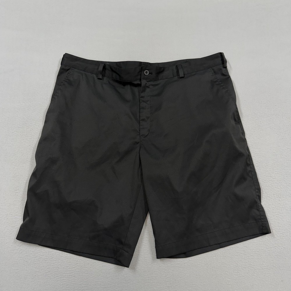 Nike Golf Shorts Mens 40 Black Dri-Fit Chino Microfiber Performance Golf