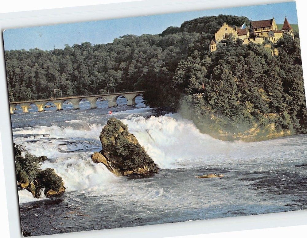 Postcard Rheinfall bei Neuhausen Switzerland