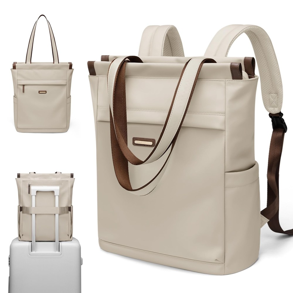 Women's Stylish Convertible Laptop Backpack - Casual Daypack & Tote Bag for Work & Travel