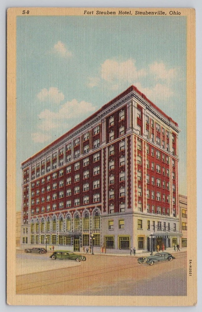 Postcard Fort Steuben Hotel Steubenville, Ohio