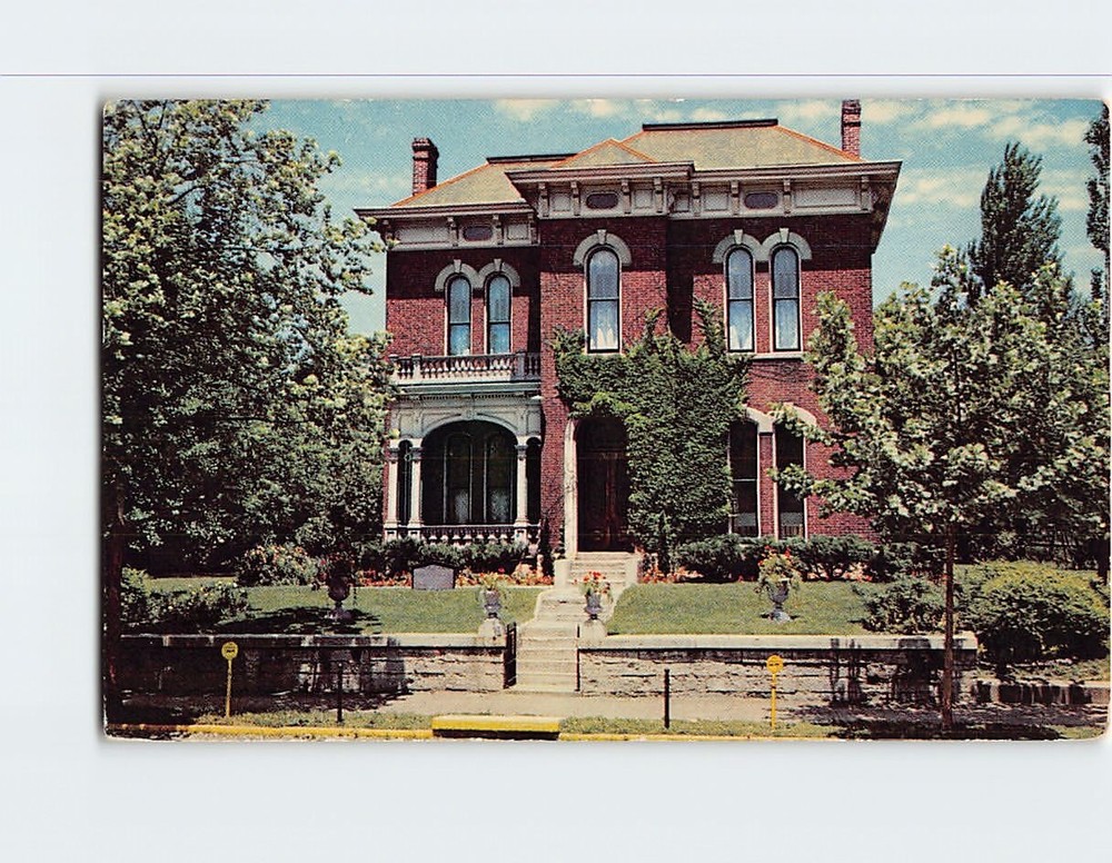 Postcard James Whitcomb Riley's Home Indianapolis Indiana