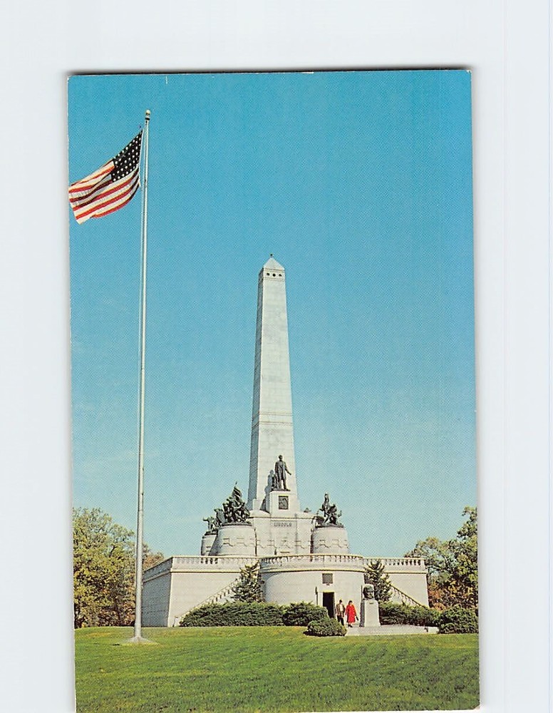 Postcard Tomb of Abraham Lincoln Springfield Illinois USA