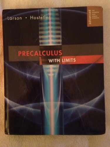 Precalculus With Limits. - Hardcover, by Ron Larson; Robert - Acceptable