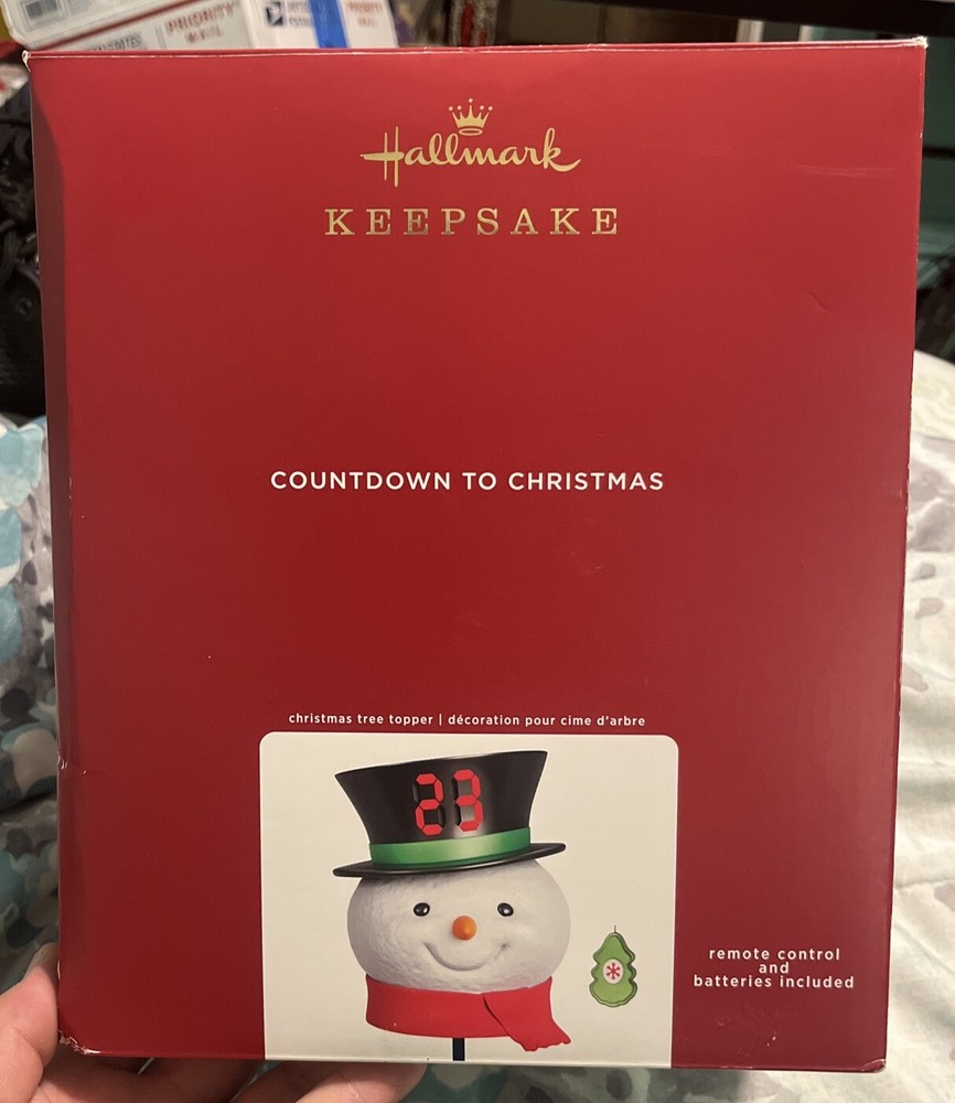 Hallmark Keepsake Countdown To Christmas Snowman Tree Topper No Remote EUC