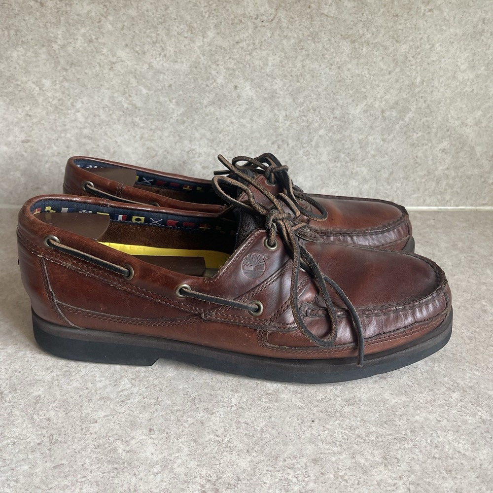 Timberland Brown Boat Shoe 71026 2-Eye Loafers Men’s Size 11.5 M