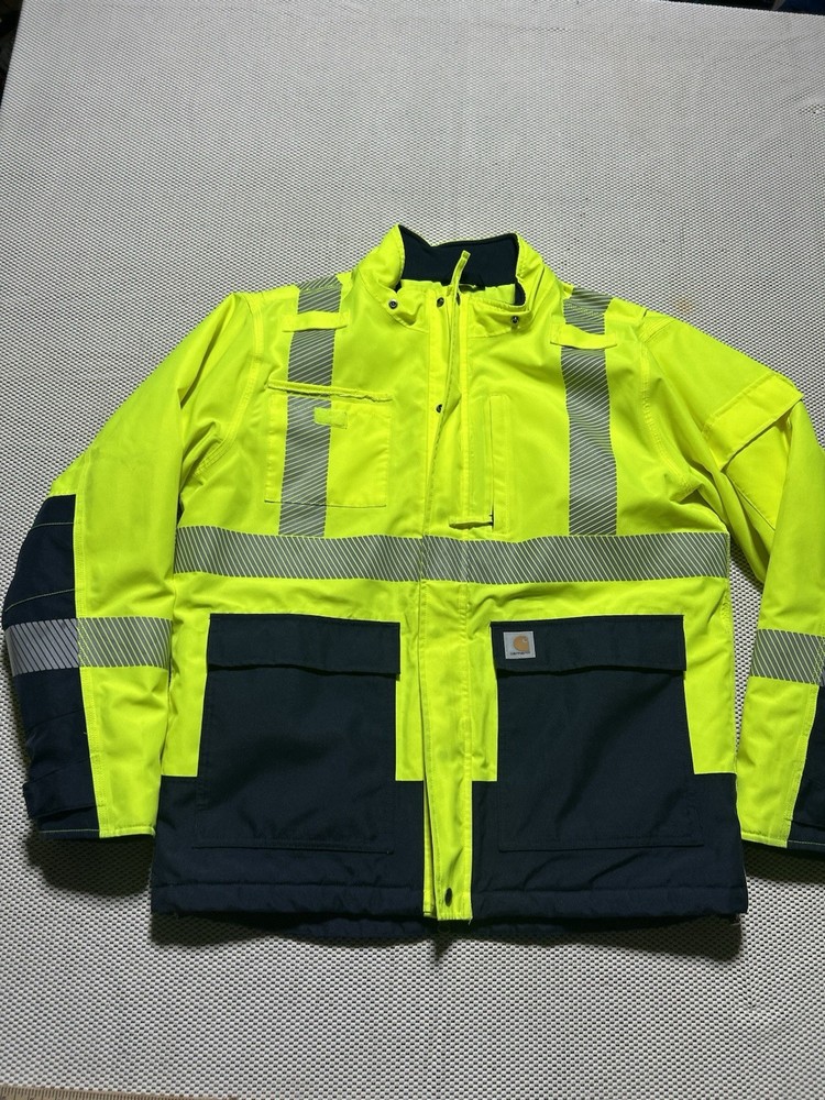 Carhartt Sherwood High-Vis Class 2 Waterproof Jacket Mens Medium M
