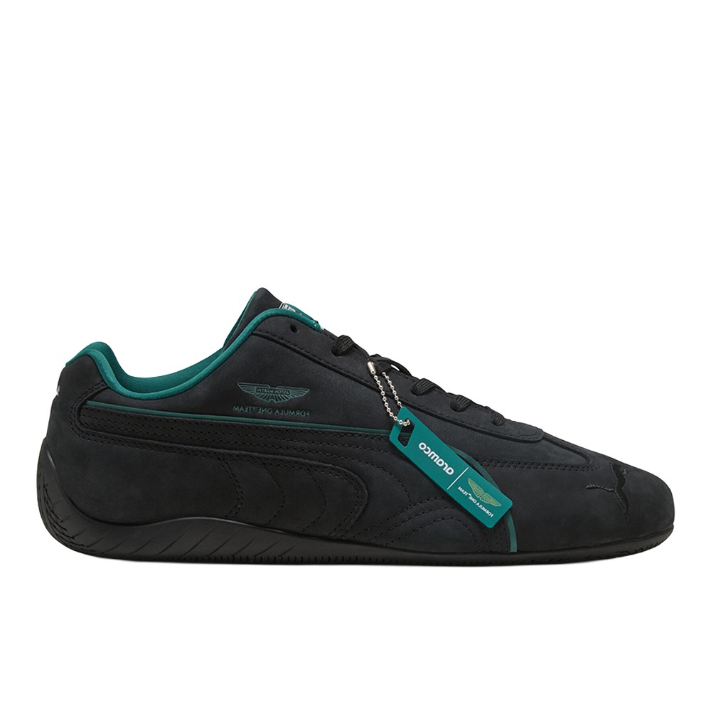 PUMA Aston Martin Armaco F1 X Speedcat Lace Up  Mens Black Sneakers Casual Shoes