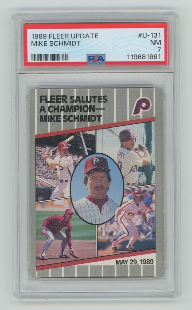 1989 Fleer Update Mike Schmidt PSA 7 Philadelphia Phillies #U-131