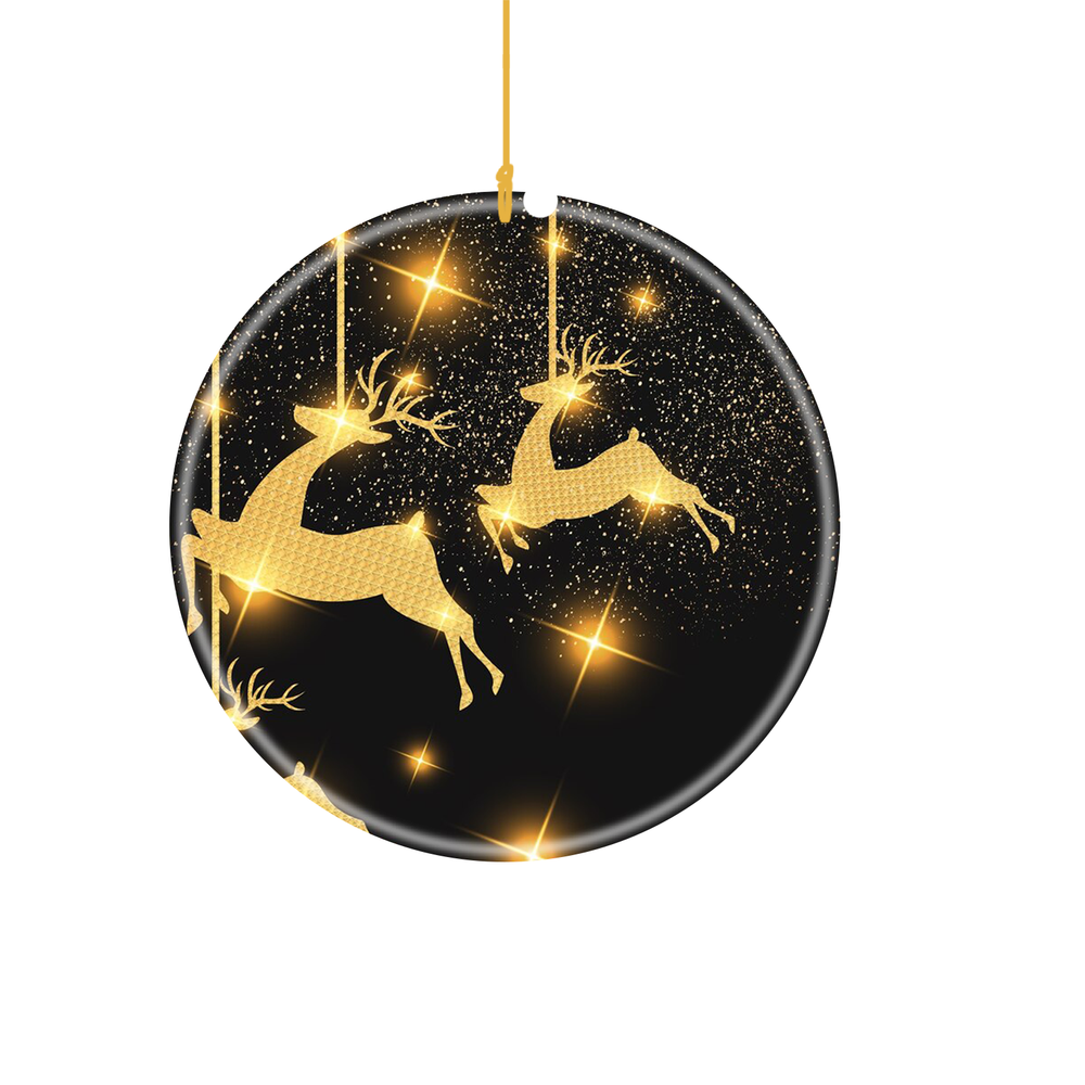 Custom text name Personalized Image Sophisticated Ceramic Deco Christmas Accent-image