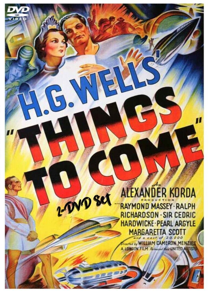 THINGS TO COME 1936 2-DVD set COLOR B&W Classic Sci-Fi H.G. Wells Raymond Massey