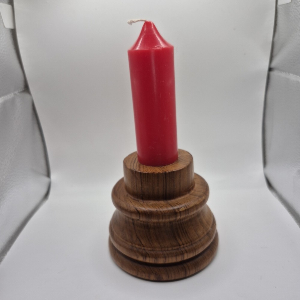 Vtg Gailstyn Sutton For Towle Genuine Teak Wood Candle Holder Base MCM