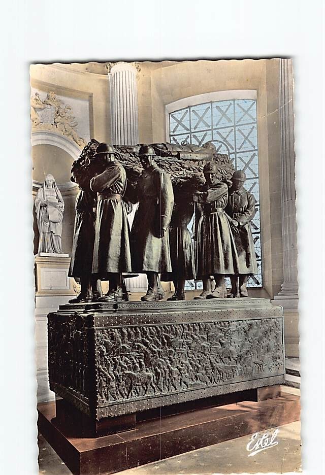 Postcard Paris Les Invalides Tombeau du Marechal Foch Tomb France Military