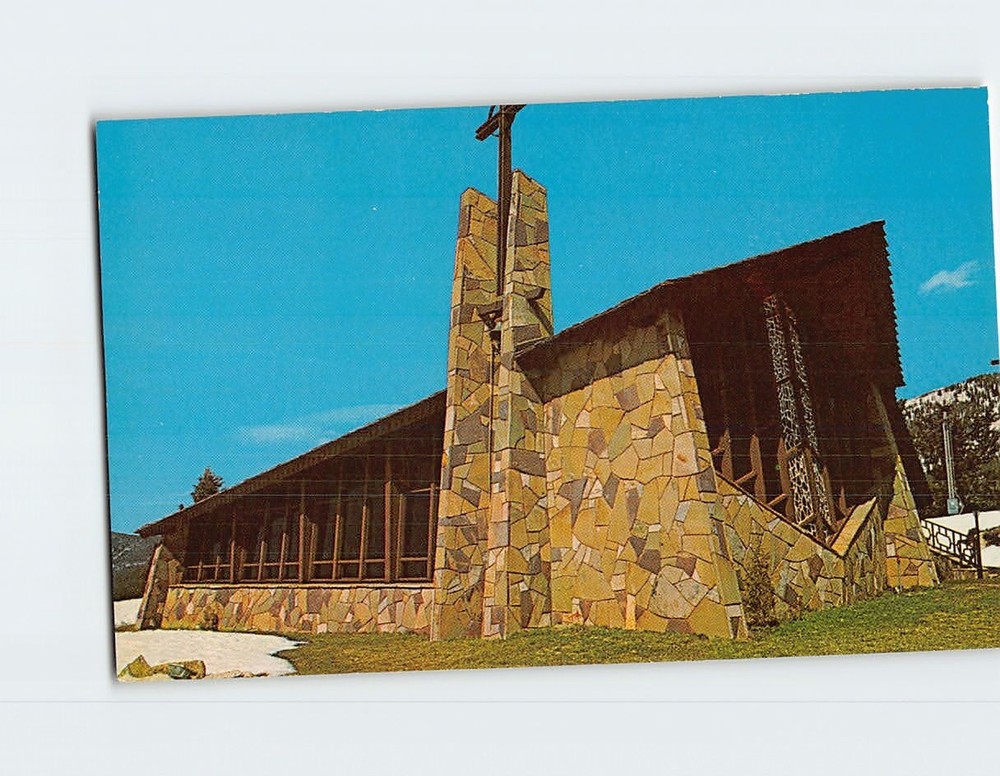 Postcard St. Timothy's Memorial Chapel Georgetown Lake Montana USA