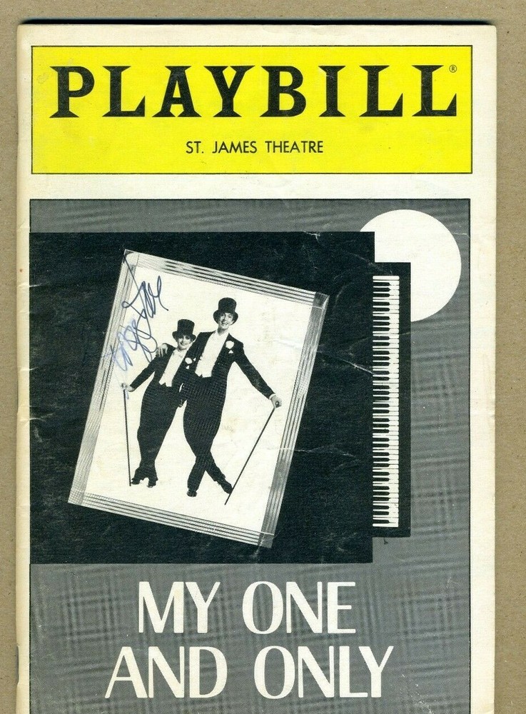1984 Volume 2 # 11 St. James Theatre Playbill Auto My One And Only Twiggy Tutone