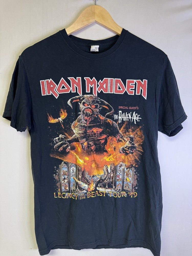 Iron Maiden Legacy of the Beast Tour 2019 Band T-Shirt Black Men’s M