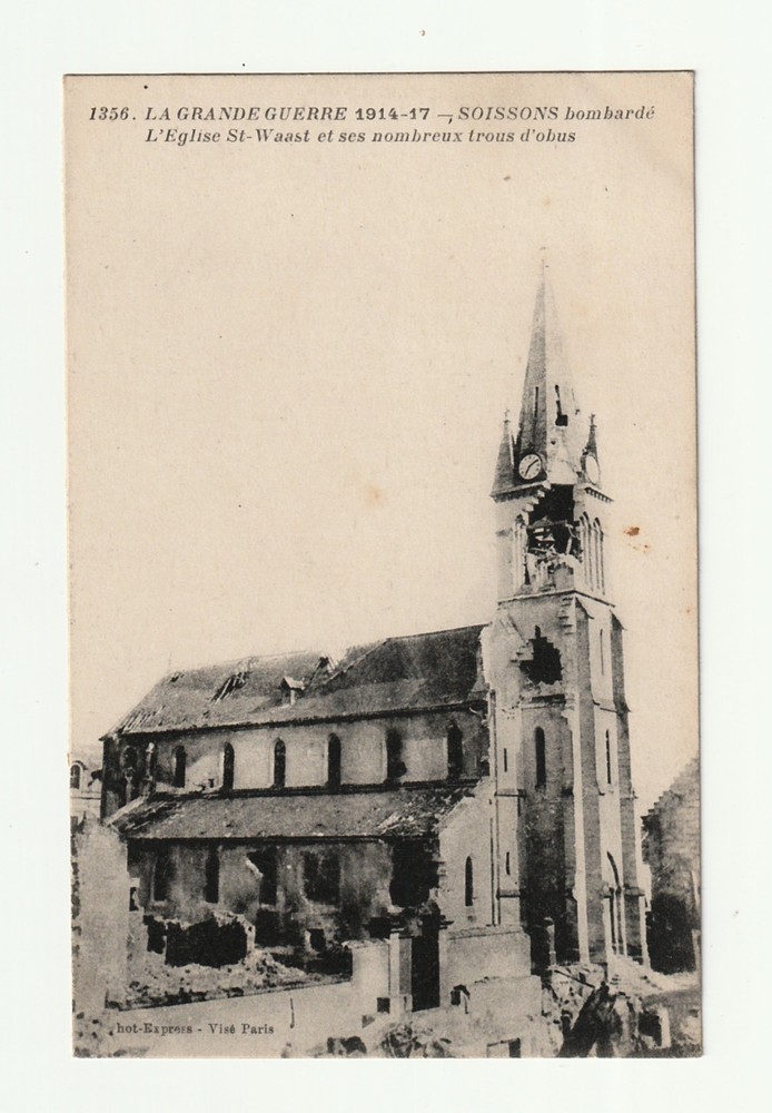 5 Antique French Postcards WWI WAR  1914 - 1917