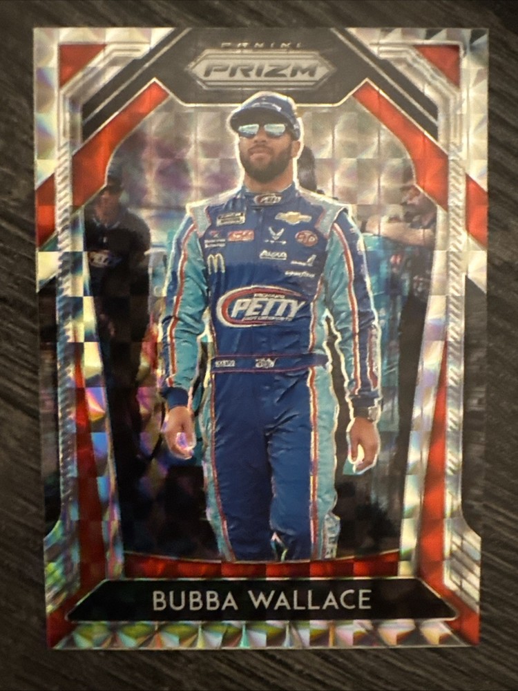 2020 Panini Prizm Racing Bubba Wallace Silver Mosaic Prizm 069/199 B3