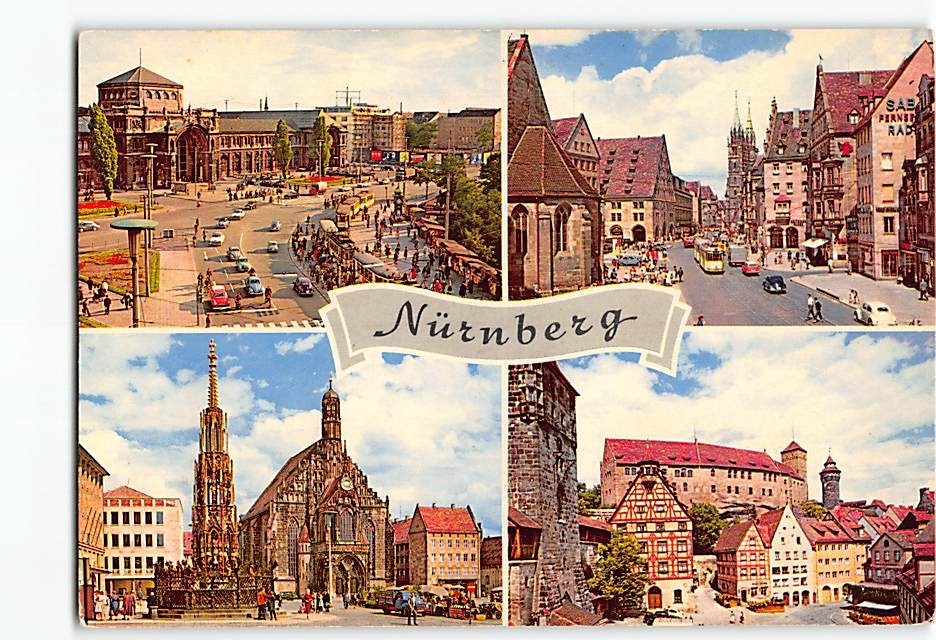 Postcard Scenes & Views Nuremberg Germany