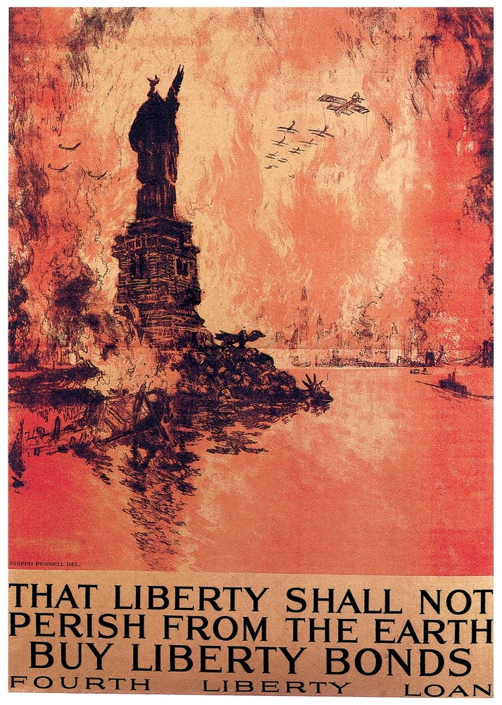 Decorative Poster. Fine Graphic Art Design. Buy liberty bonds. Wall Art. 1757