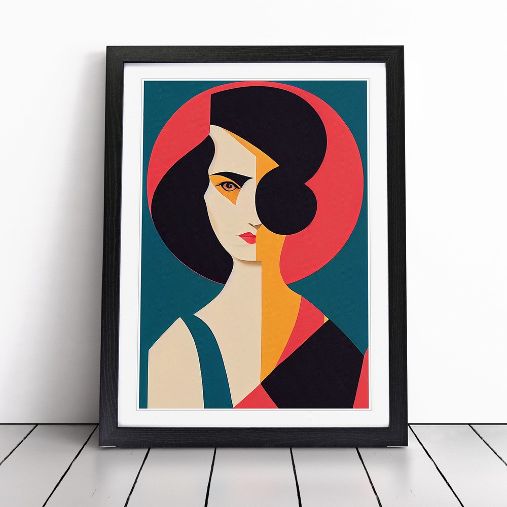 Unique Abstract Woman No.2 Wall Art Print Framed Canvas Picture Poster Decor