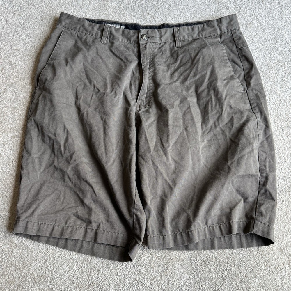 Volcom Chino Shorts Mens 36 Gray