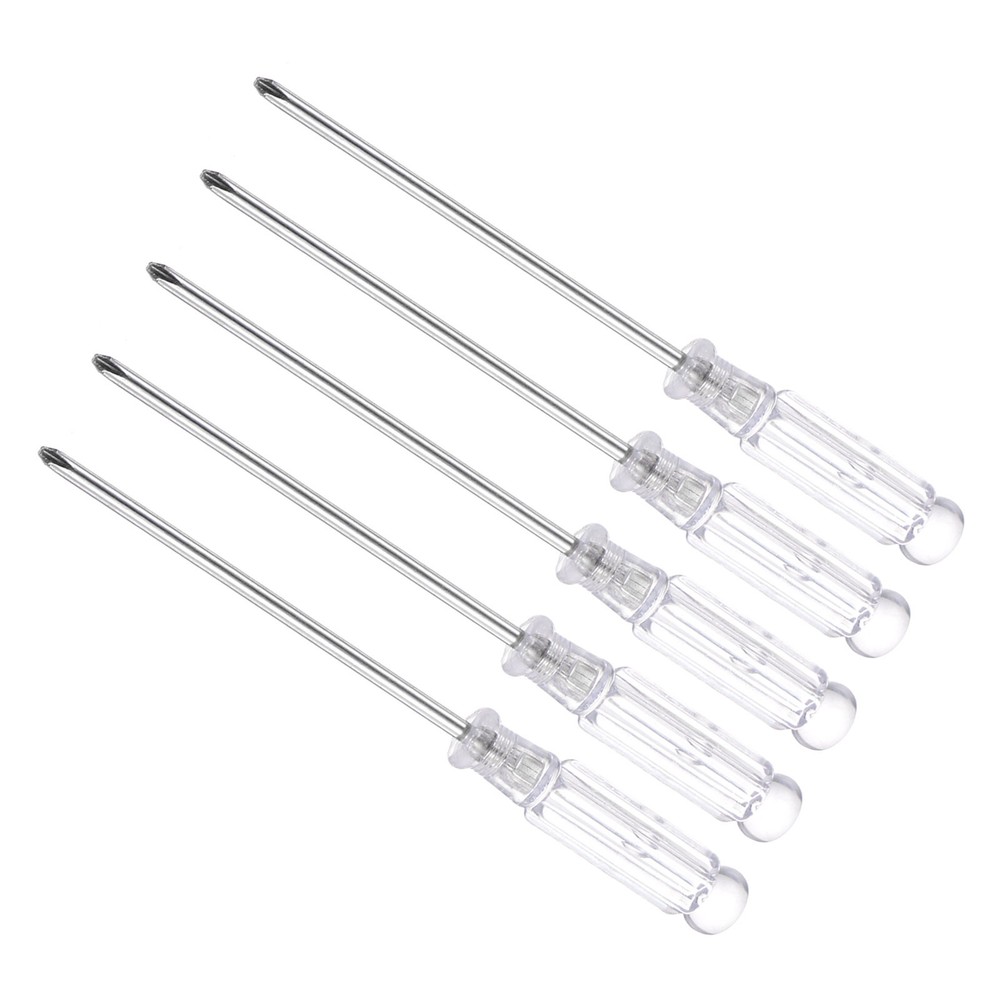 5pcsSmall Phillips Screwdriver 3.0mm 115mm Cross Screwdriver W Anti-slip Handle