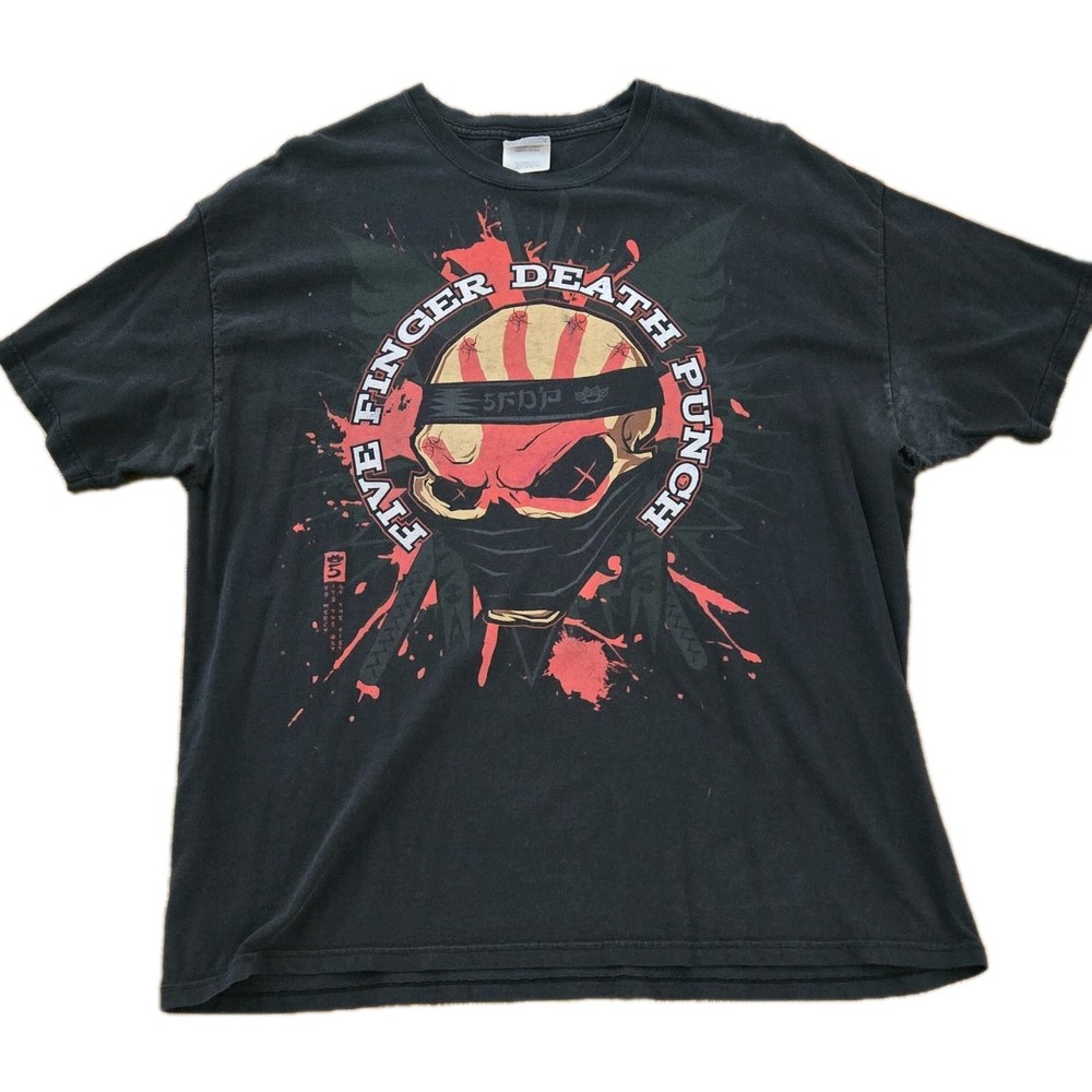 Five Finger Death Punch Men's Black XL T-Shirt (The Way of the Fist Era)