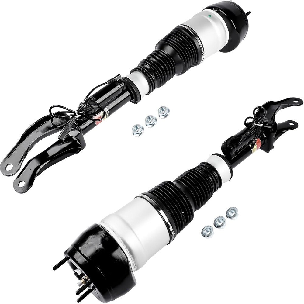 Pair Front Air Suspension Shock Struts For Mercedes W166 X166 GL450 GLS550 w/ADS