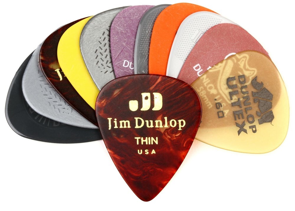 NEW Dunlop Guitar Pick Variety Pack (12), LIGHT/MEDIUM - #PVP101